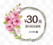 满199元减30元抵用券