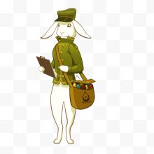 卡通复活节的兔子设计
