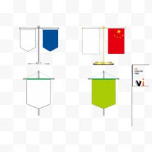 桌旗矢量空白模板设计