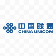 蓝色中国联通logo标志