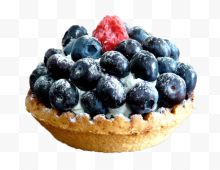 美味的蓝莓甜点实物图