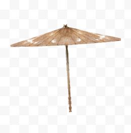 一把褐色油伞