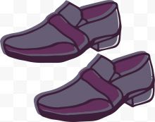 浅紫色迷你风格皮鞋