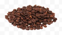 一堆褐色咖啡豆