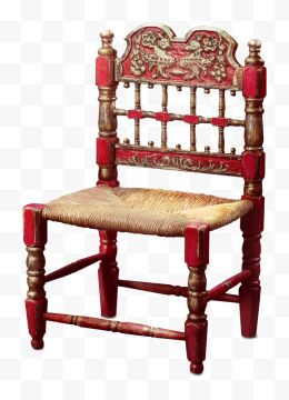 红色欧式座椅