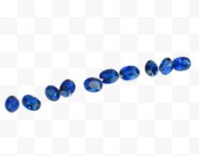 椭圆形蓝宝石
