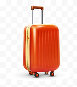 橙色行李箱