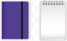 矢量紫色笔记本下载
