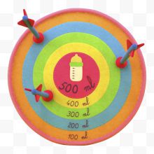 卡通彩色立体箭靶
