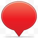 社会气球红色图标