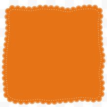 橙色手帕