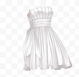 白色裙子