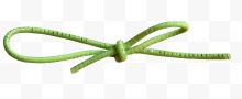 绿色蝴蝶结绳子