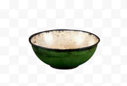 民国绿搪瓷碗