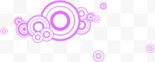 中国风紫色圆环装饰