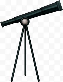 黑色创意天文望远镜...