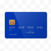 灰蓝色日常银行卡模型