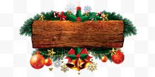 圣诞节日装饰木板