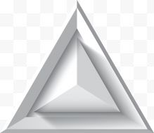 矢量手绘立体三角