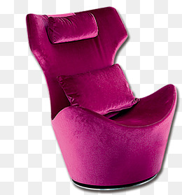 紫色的躺椅