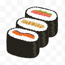卡通美味寿司