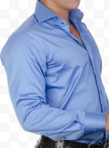 蓝色礼服衬衫