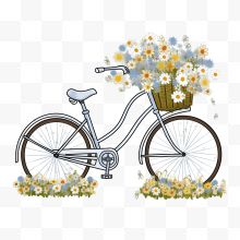 自行车花束