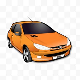橙色东风汽车模型