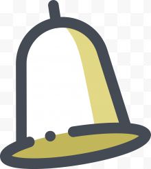 黄色铃铛设计图标