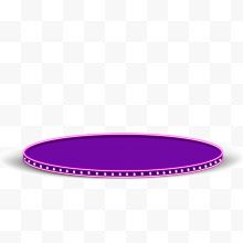 紫色圆台