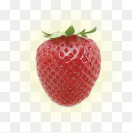 手绘鲜红色的草莓