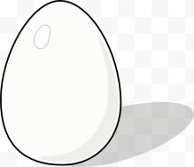 手绘白色鸡蛋