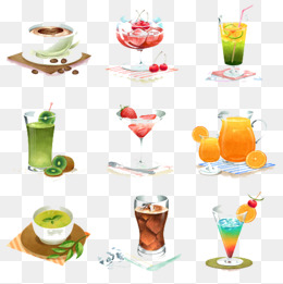 水果饮料杯子图片
