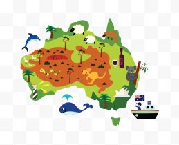 澳洲卡通旅游动图