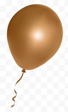 金黄色漂浮气球