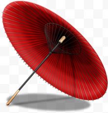 一把红色油纸伞