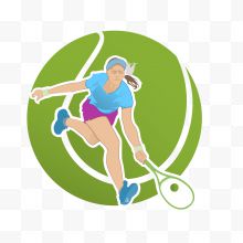 网球logo装饰图案