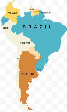 板块分布矢量南美洲
