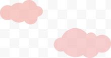 两朵粉色云
