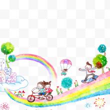 彩虹上骑自行车下载