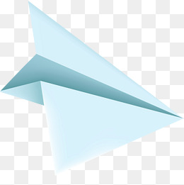 蓝色简约纸飞机装饰图案