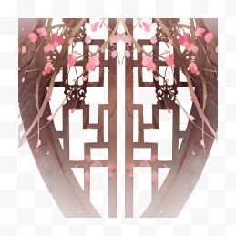 中国风系列花门装饰