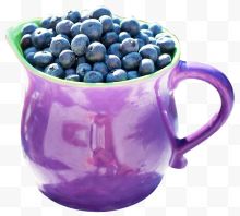 一杯新鲜蓝莓