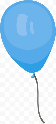 儿童节一个蓝色气球