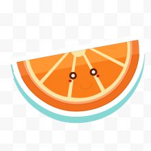 橙子水果表情设计