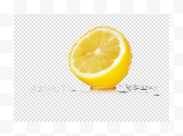 白色背景的黄柠檬