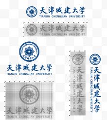 天津城建大学标志
