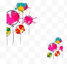 儿童节多彩的气球