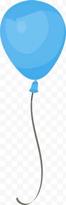 儿童节漂浮的蓝色气球...