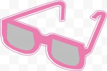 卡通粉色眼镜框